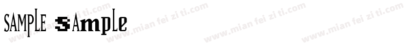 SAMPLE sample字体转换